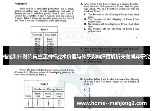 格拉利什对阵荷兰亚洲杯战术价值与体系影响深度解析关键博弈研究
